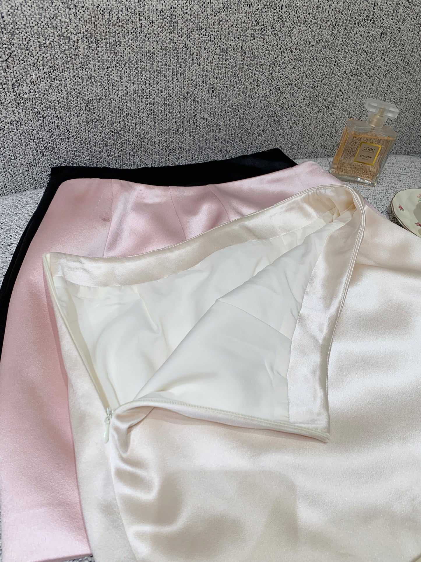 [100% Acetate] A-Line Skirt