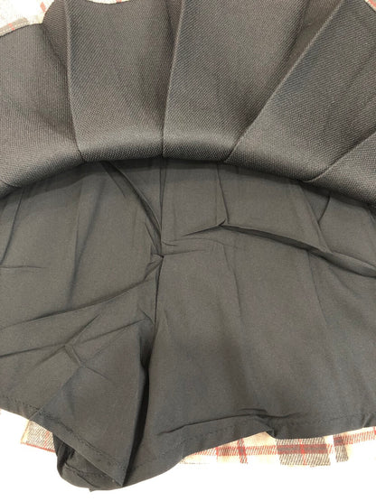 [Girly] Pleated short A-line skirt