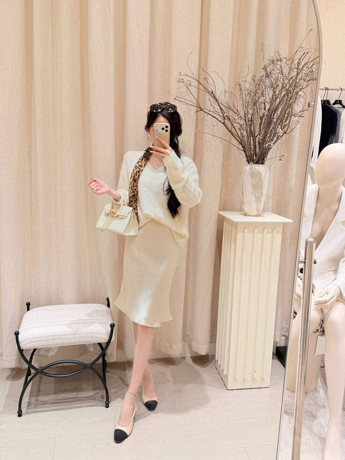 [Lumi Premium] 100% Triacetate Satin Bias Skirt (YR2015)