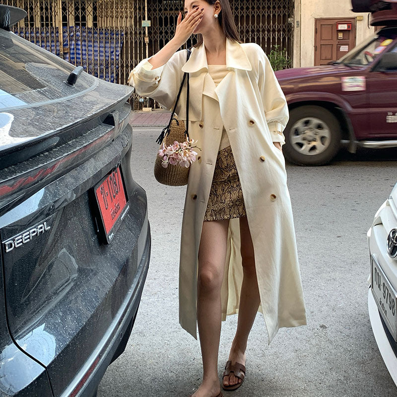 [Premium] Long Sleeve Trench Coat