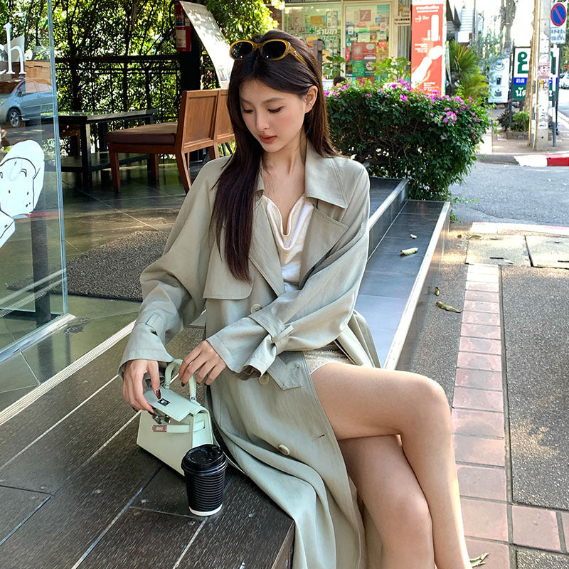 [Premium] Long Sleeve Trench Coat