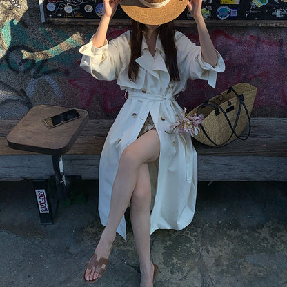 [Premium] Long Sleeve Trench Coat
