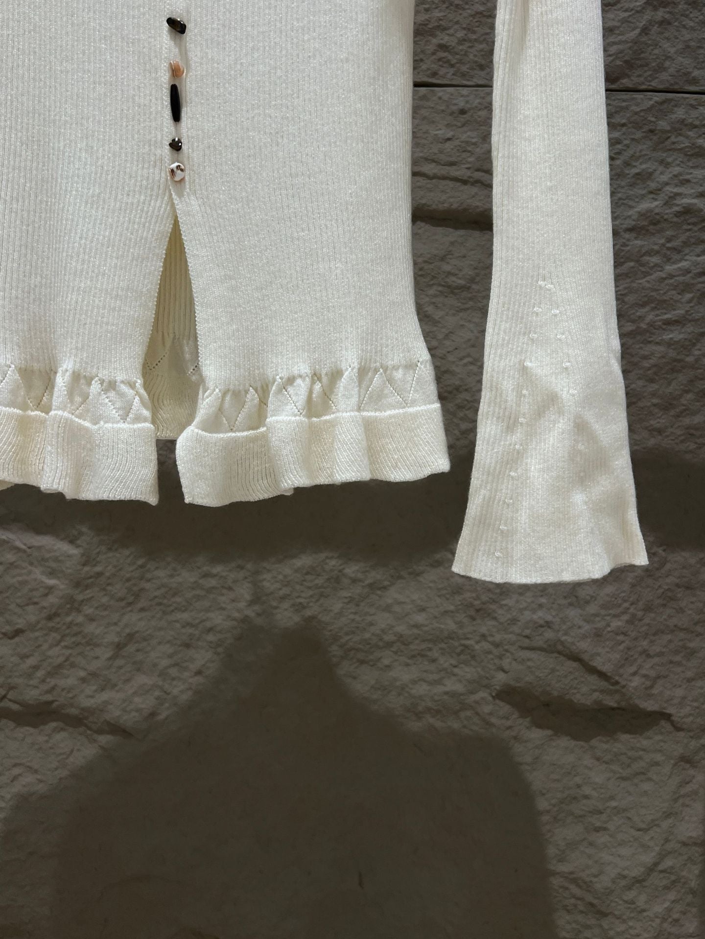 [Girly] Color V-Neck Wool Top