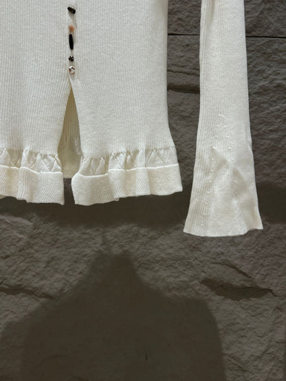 [Girly] Color V-Neck Wool Top