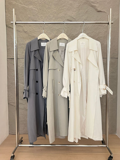 [Premium] Long Sleeve Trench Coat
