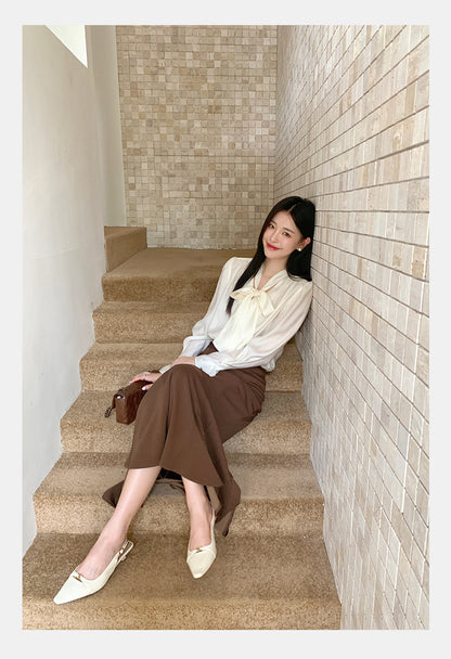 [Workwear] OL 41%Tencel 6% Wool Shirt