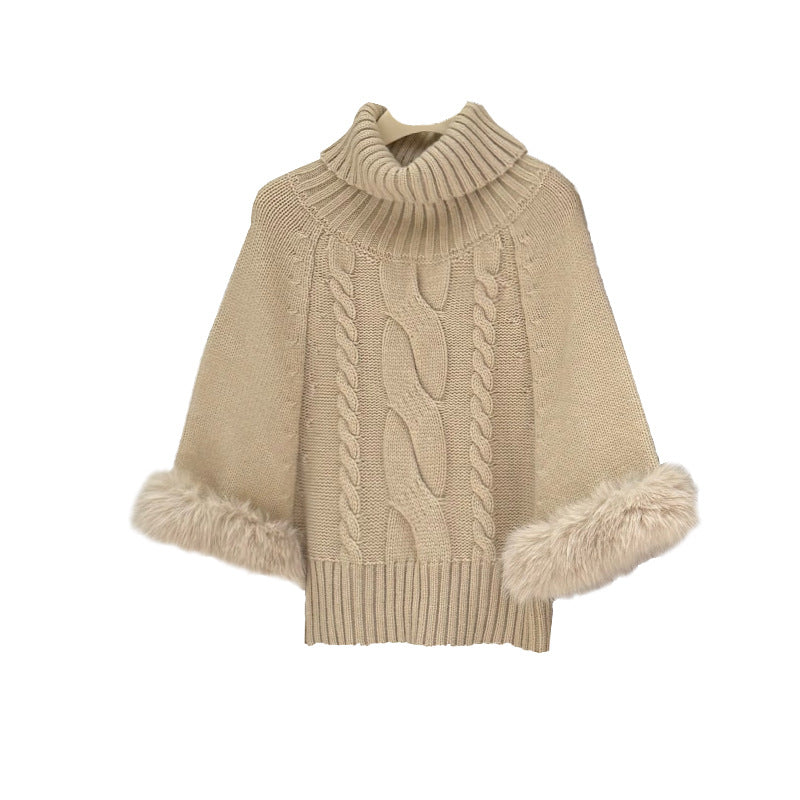 [Stylish] Korean Style High Neck Knitted Sweater