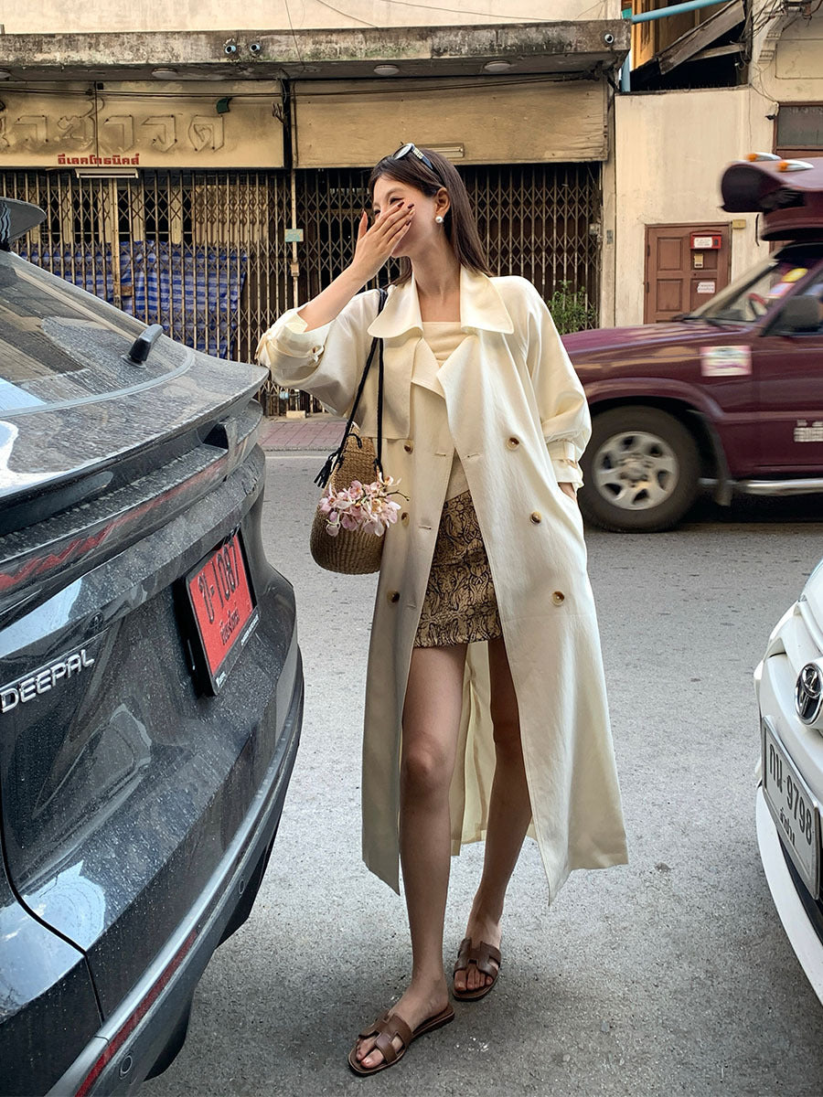 [Premium] Long Sleeve Trench Coat