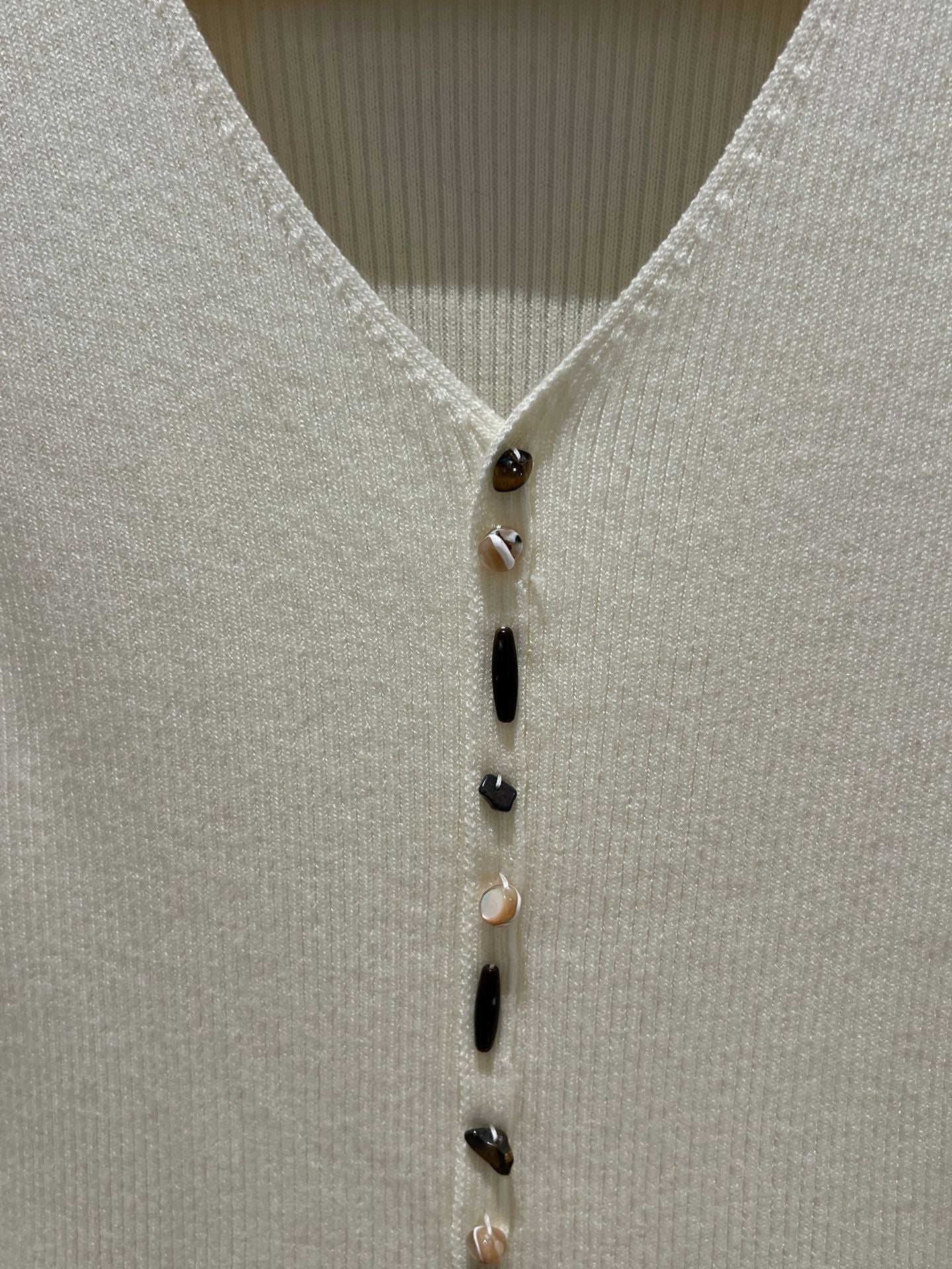 [Girly] Color V-Neck Wool Top