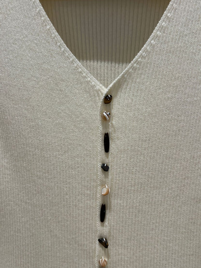 [Girly] Color V-Neck Wool Top