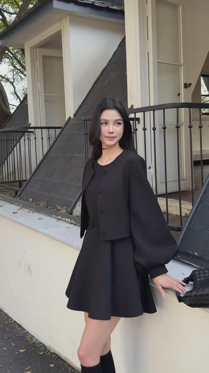 [Best-Selling] Elegant Office Lady 2-Piece Set (V26026)