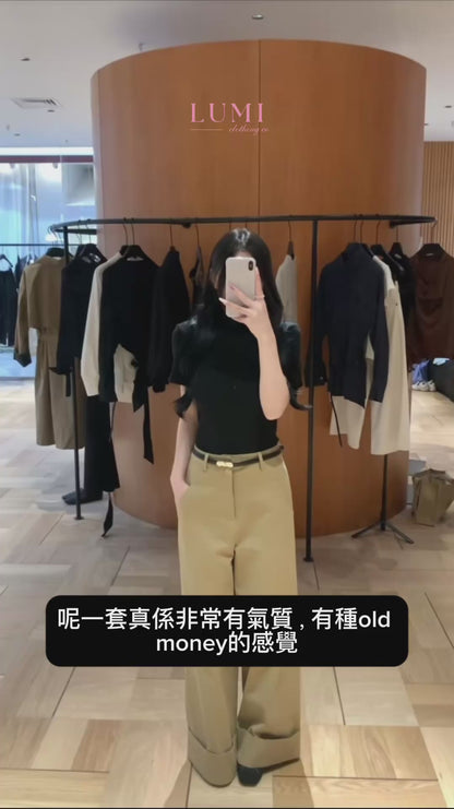 [Fashion] Designer Plaid Long Skirt (with belt)