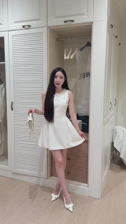 [Bestseller] Pearl beaded Slimfit One-piece Dress (QF005)