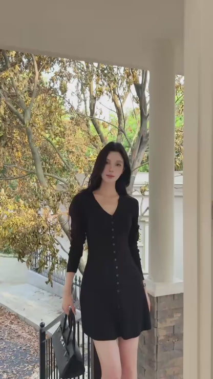 [Elegant] Onni V-neck Slimfit Dress