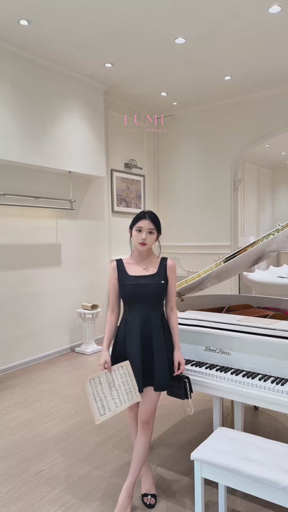 [Girly] Square Neck A-Line Dress (QF056)